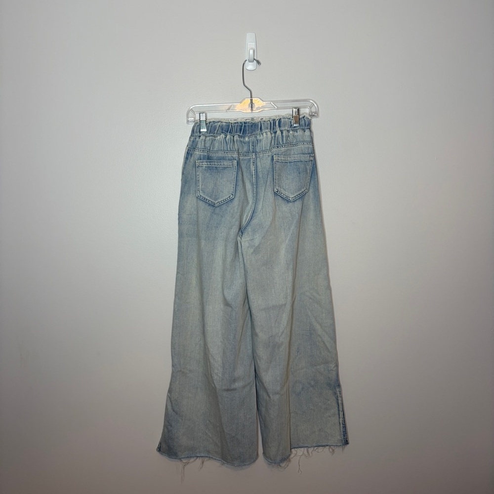 POL Wide Leg Distressed Denim Jeans Size Small - Picture 4 of 6